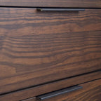 54-inch massief houten dressoir met lades en kasten