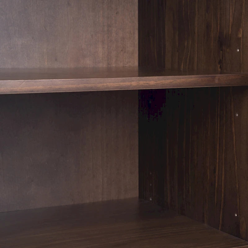 54-inch massief houten dressoir met lades en kasten