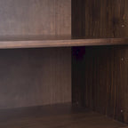 54-inch massief houten dressoir met lades en kasten