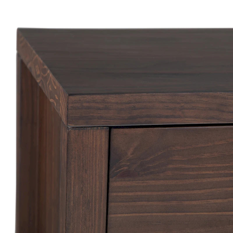 54-inch massief houten dressoir met lades en kasten