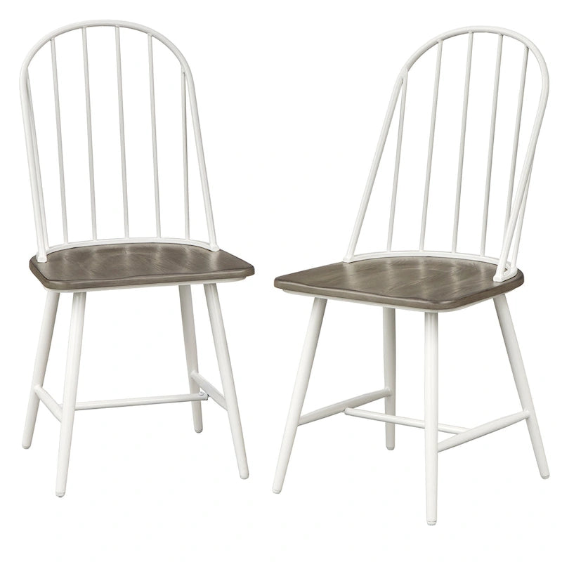 Spijlenstoelen (set van 2)