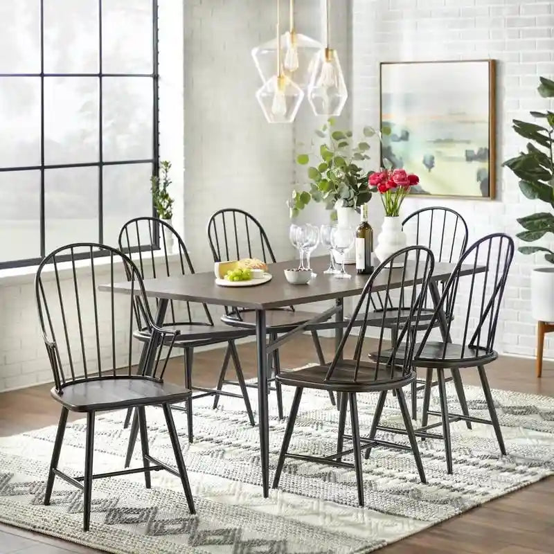 Spijlenstoelen (set van 2)