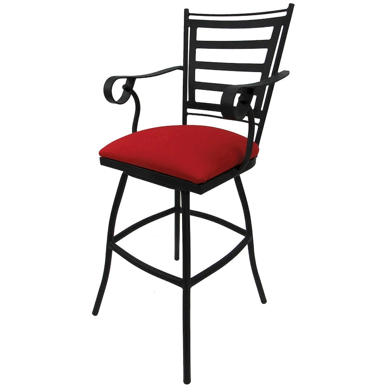 Extra Hoge Spectator Draaibare Barkruk – Zithoogte 89 cm, Zwart Frame