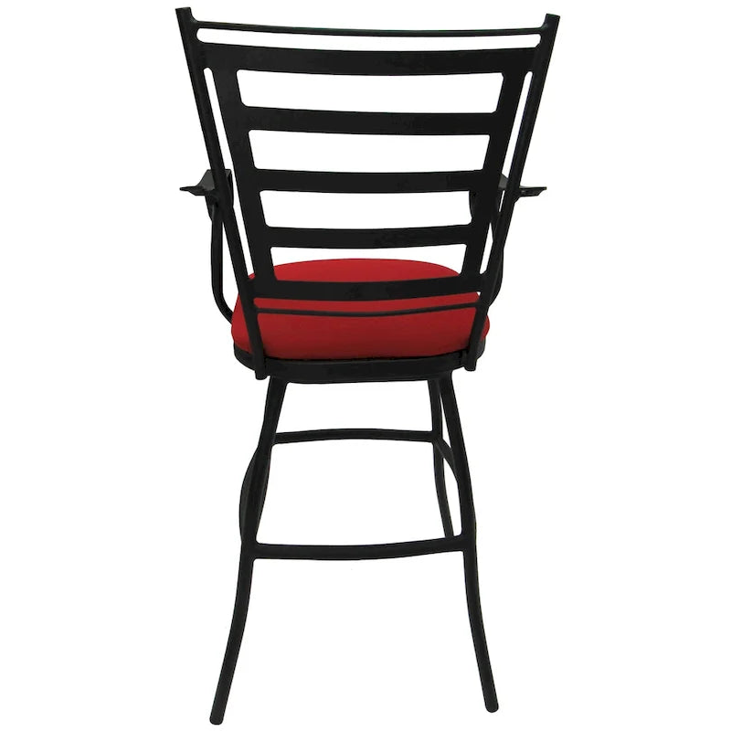 Extra Hoge Spectator Draaibare Barkruk – Zithoogte 89 cm, Zwart Frame