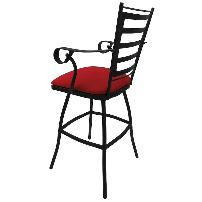 Extra Hoge Spectator Draaibare Barkruk – Zithoogte 89 cm, Zwart Frame