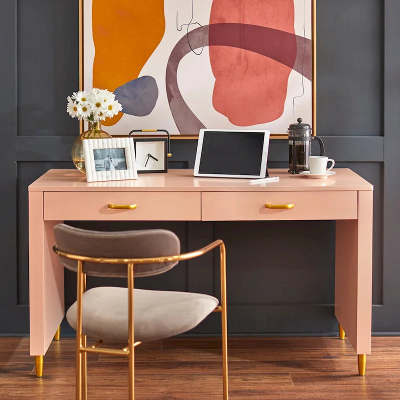Jaren '50 Stijl Bureau met Twee Lades