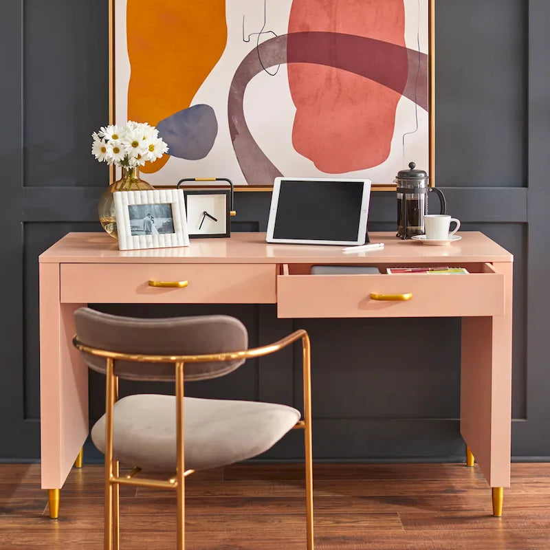 Jaren '50 Stijl Bureau met Twee Lades