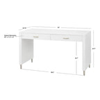 Jaren '50 Stijl Bureau met Twee Lades