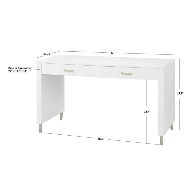 Jaren '50 Stijl Bureau met Twee Lades