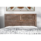 Rustiek Houten Opbergbed met 2 Laden en Hoofdbord met USB-Aansluiting