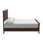 Mission-stijl houten bedframe met vintage eiken afwerking