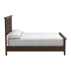 Mission-stijl houten bedframe met vintage eiken afwerking