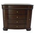 Large Brushed Brown Jewelry Box - N/A
