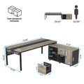 70,8-inch directiebureau met 47-inch ladeblok