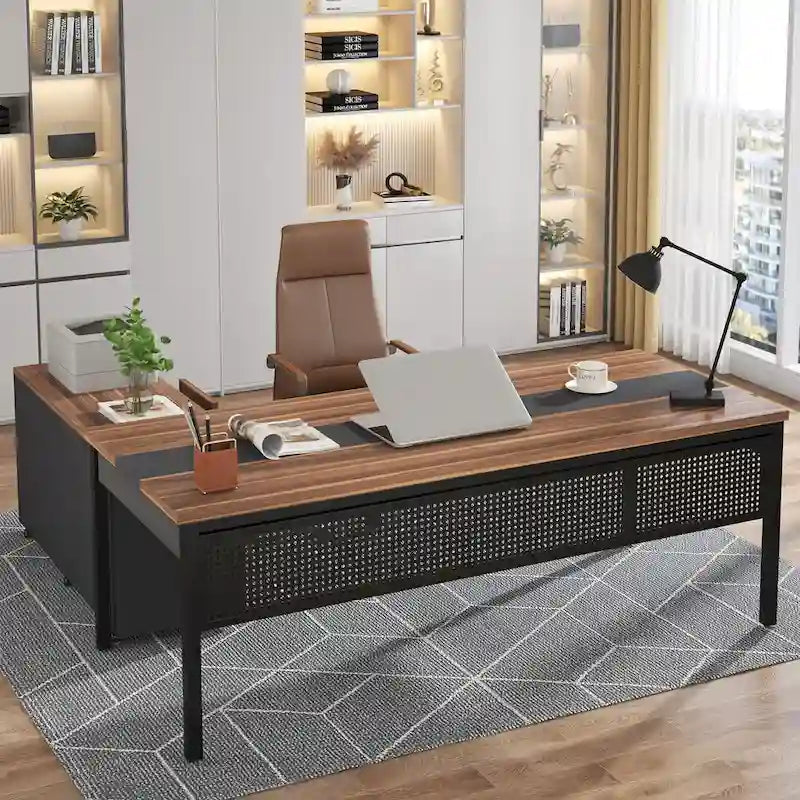 70,8-inch directiebureau met 47-inch ladeblok