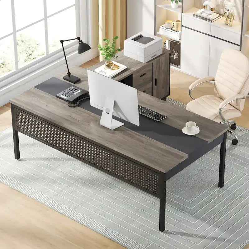 70,8-inch directiebureau met 47-inch ladeblok