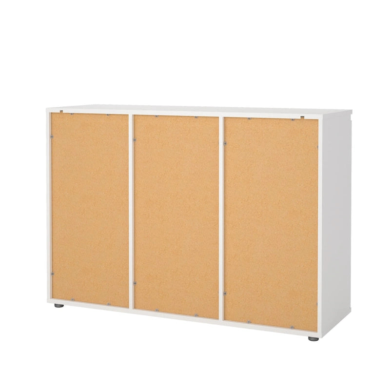 Modern Dressoir met 2 Deuren en 3 Laden – Wit