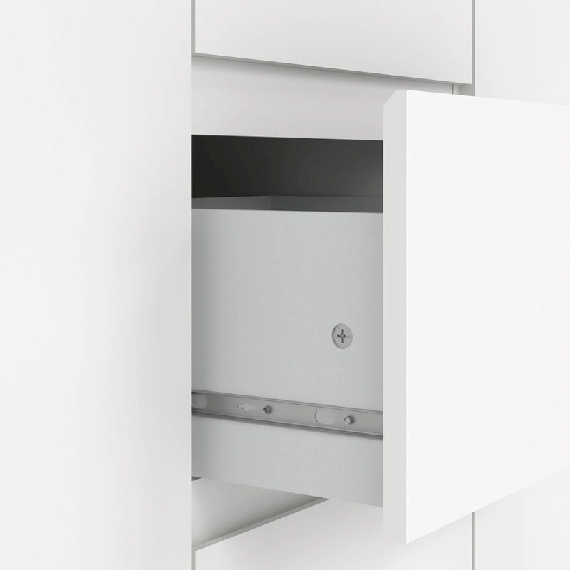 Modern Dressoir met 2 Deuren en 3 Laden – Wit