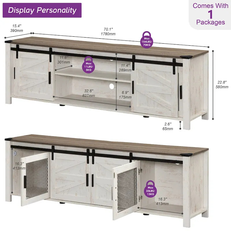 TV-meubel voor 75-inch tv