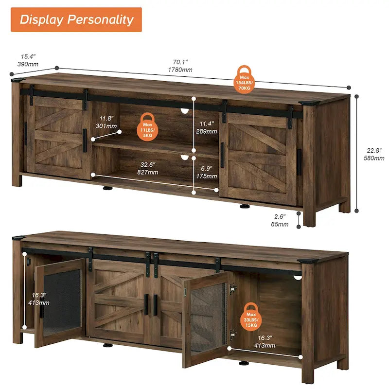 TV-meubel voor 75-inch tv