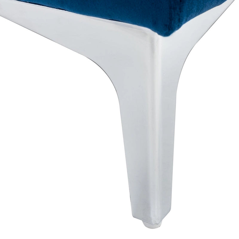 Hedendaags Opvouwbaar Fluweel Futonbed met Chromen Poten