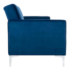 Hedendaags Opvouwbaar Fluweel Futonbed met Chromen Poten