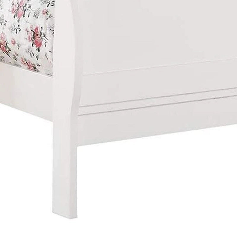 Tweepersoonsbed (Eastern King Size) met panelen, wit