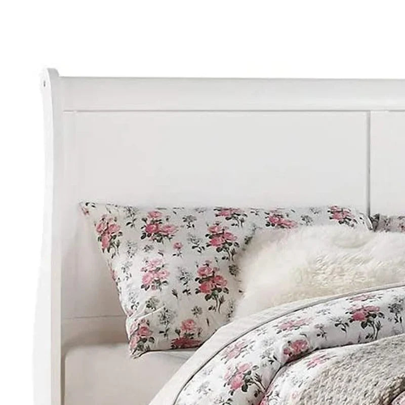 Tweepersoonsbed (Eastern King Size) met panelen, wit