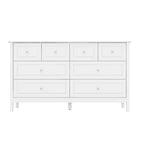 Commode met 6 lades en zilveren ronde knoppen