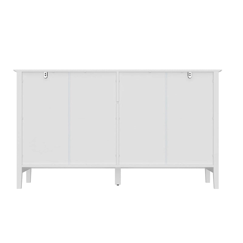 Commode met 6 lades en zilveren ronde knoppen