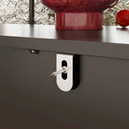 Commode met 6 lades en zilveren ronde knoppen
