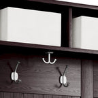 Massief Houten Kapstok met Schoenopbergbankje