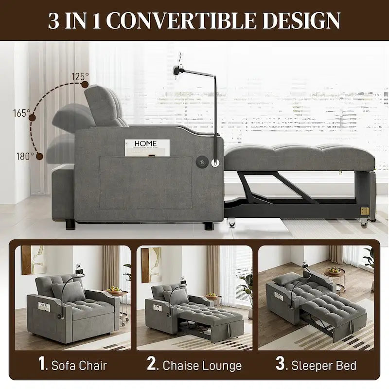 3-in-1 slaapbankstoel