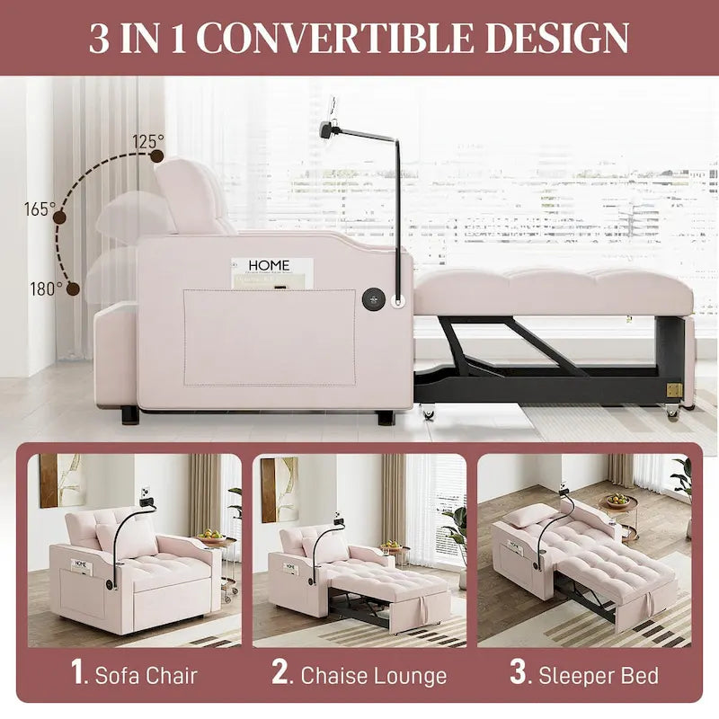 3-in-1 slaapbankstoel
