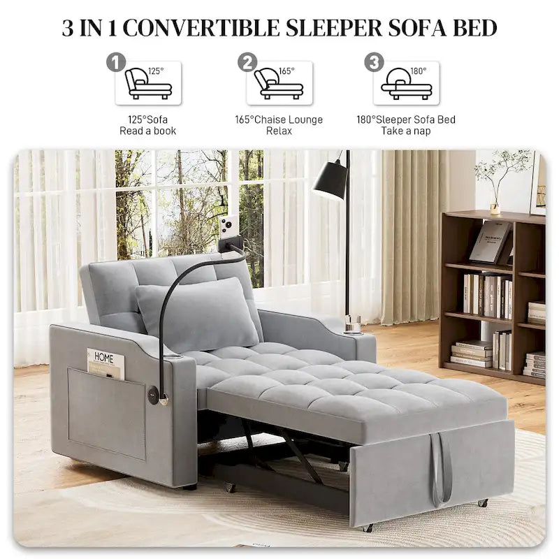 3-in-1 slaapbankstoel