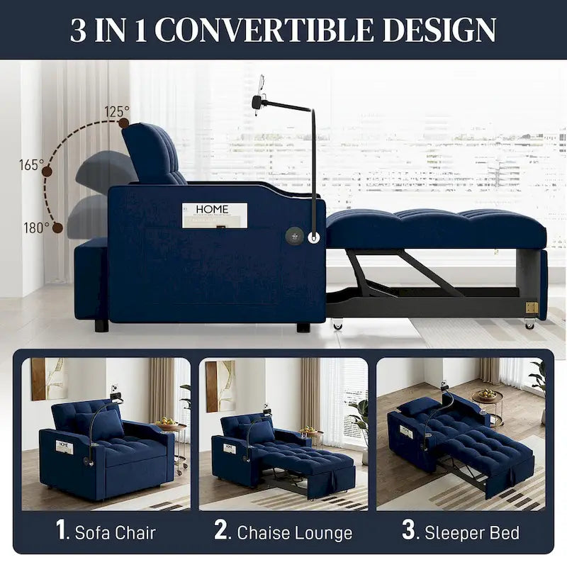 3-in-1 slaapbankstoel