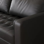 70,1" Fauxleren Sofa met Gecapitonneerde Zitting