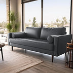 70,1" Fauxleren Sofa met Gecapitonneerde Zitting