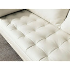 70,1" Fauxleren Sofa met Gecapitonneerde Zitting