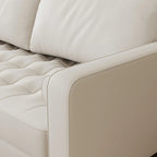 70,1" Fauxleren Sofa met Gecapitonneerde Zitting