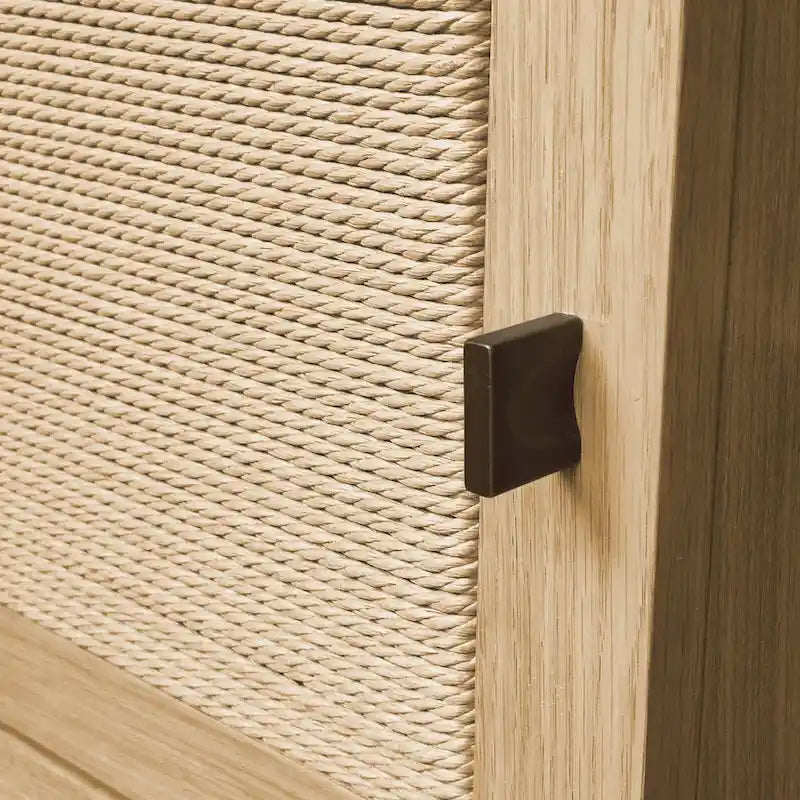 Houten TV-meubel met deuren en kabelbeheer