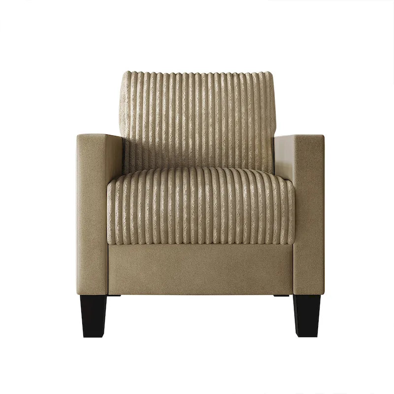 Corduroy Mid-Century Modern Fluweel Beklede Fauteuil