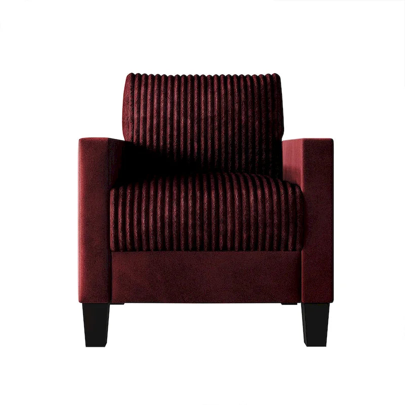 Corduroy Mid-Century Modern Fluweel Beklede Fauteuil