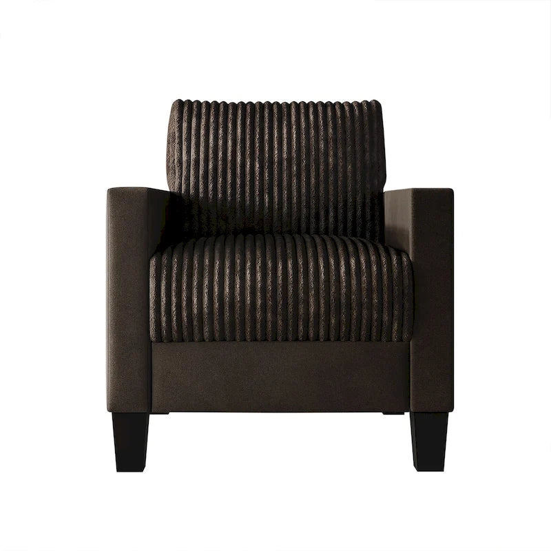 Corduroy Mid-Century Modern Fluweel Beklede Fauteuil
