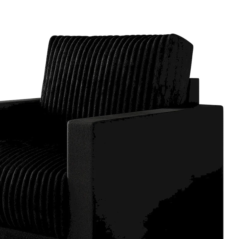 Corduroy Mid-Century Modern Fluweel Beklede Fauteuil