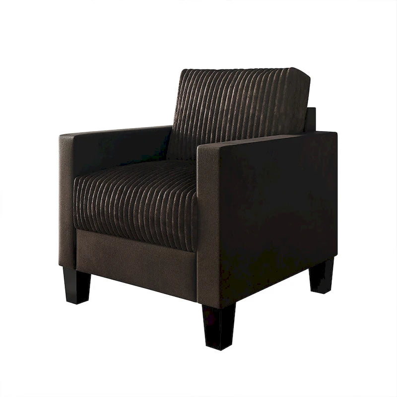 Corduroy Mid-Century Modern Fluweel Beklede Fauteuil