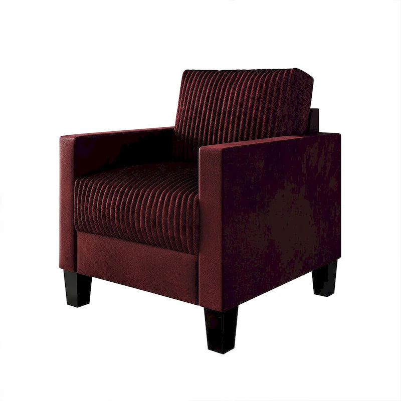 Corduroy Mid-Century Modern Fluweel Beklede Fauteuil
