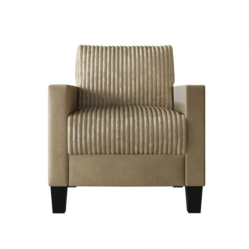 Corduroy Mid-Century Modern Fluweel Beklede Fauteuil