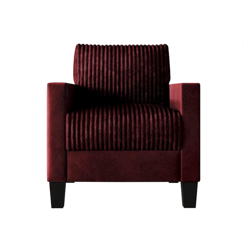 Corduroy Mid-Century Modern Fluweel Beklede Fauteuil