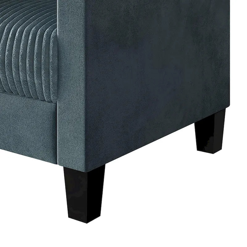 Corduroy Mid-Century Modern Fluweel Beklede Fauteuil